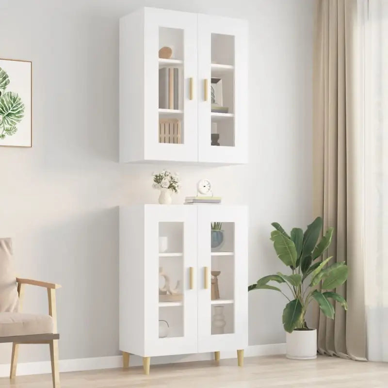 Dressoirs en buffetkasten met bewerkt hout voor extra opbergruimte - Wit / 1 - Dressoirs & buffetkasten