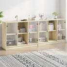 Dressoirs en buffetkasten met boekenkast biedt duurzame en moderne opbergoplossing - Sonoma eiken / 1 / 204 cm
