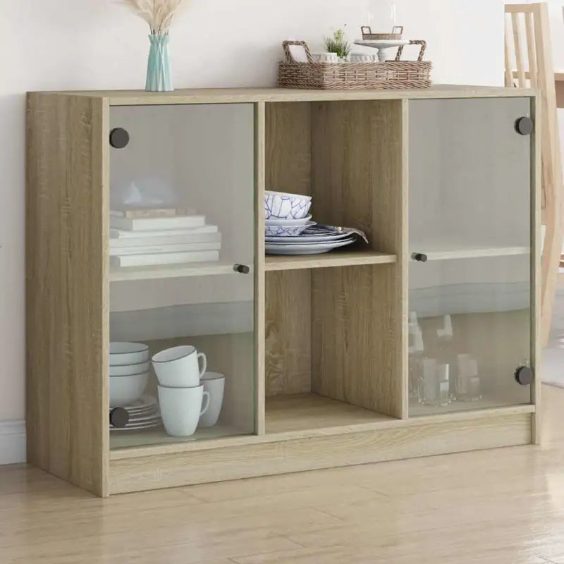 Dressoirs en buffetkasten met boekenkast biedt duurzame en moderne opbergoplossing - Sonoma eiken / 1 / 102 cm