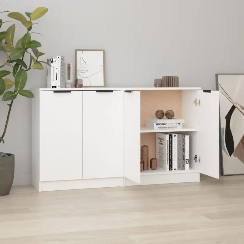 Dressoirs en buffetkasten van bewerkt hout gemakkelijk schoon te maken - Wit / 2 - Dressoirs & buffetkasten