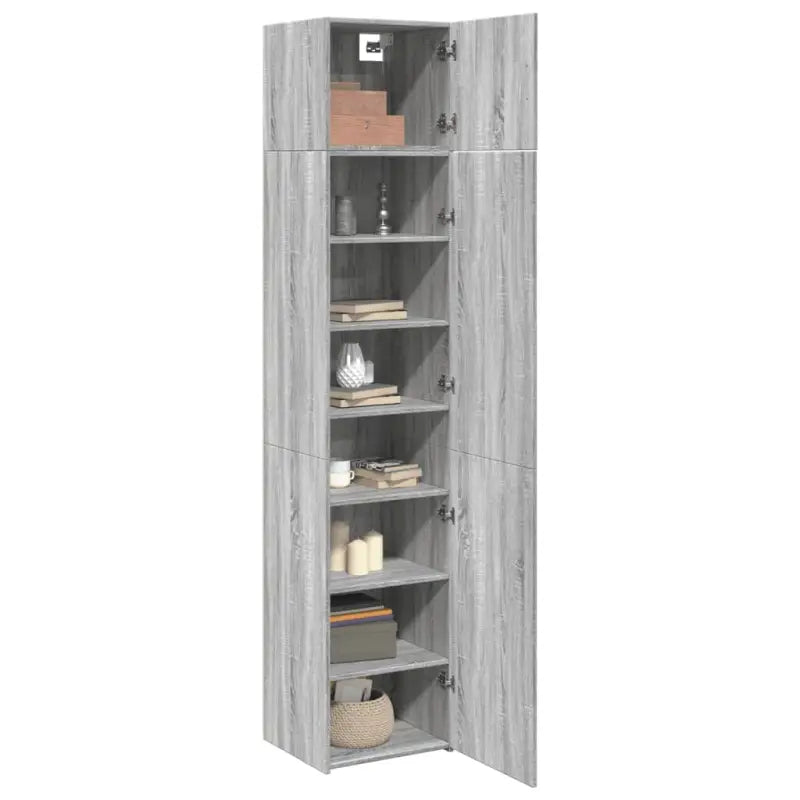 Dressoirs en buffetkasten van bewerkt hout in grijs Sonoma Eiken - Dressoirs & buffetkasten