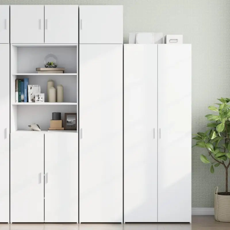 Dressoirs en buffetkasten van bewerkt hout in grijs Sonoma Eiken - Wit / 1 - Dressoirs & buffetkasten