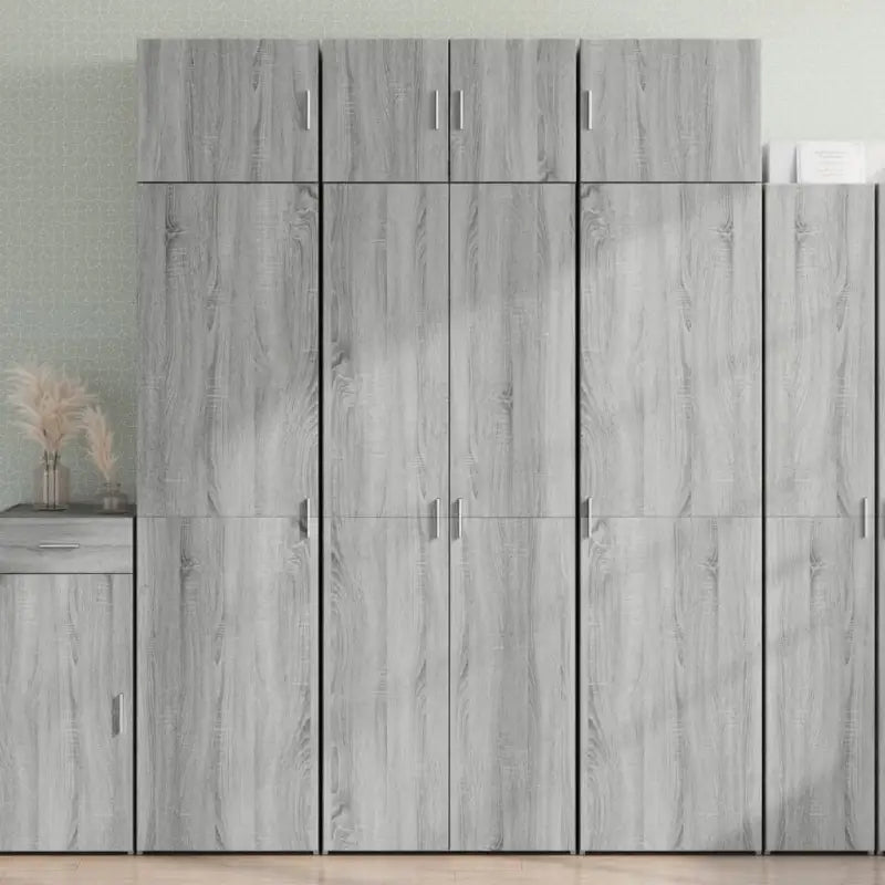 Dressoirs en buffetkasten van bewerkt hout met duurzame opbergmogelijkheden - Grijs sonoma / 1 - Dressoirs &