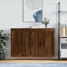 Dressoirs en buffetkasten van bewerkt hout met extra opbergruimte - bruin eikenkleur / 2 / Buis zwart - Dressoirs &