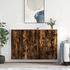 Dressoirs en buffetkasten van bewerkt hout met extra opbergruimte - Gerookt eiken / 2 / Bladzwart - Dressoirs &