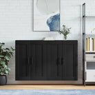 Dressoirs en buffetkasten van bewerkt hout met extra opbergruimte - Zwart / 2 / Buis zwart - Dressoirs & buffetkasten