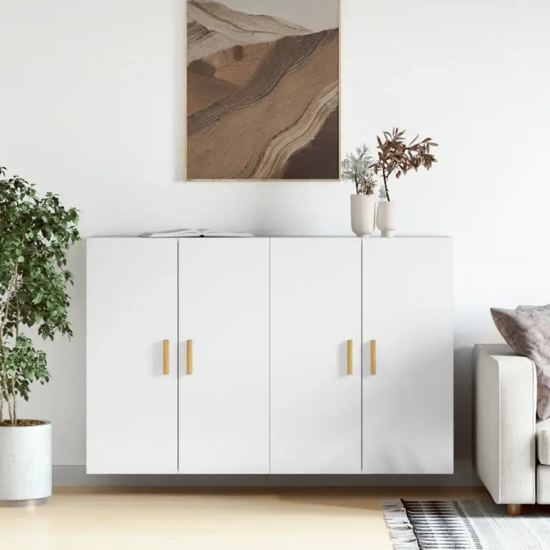 Dressoirs en buffetkasten van bewerkt hout met extra opbergruimte - Betongrijs / 2 / Hout - Dressoirs & buffetkasten