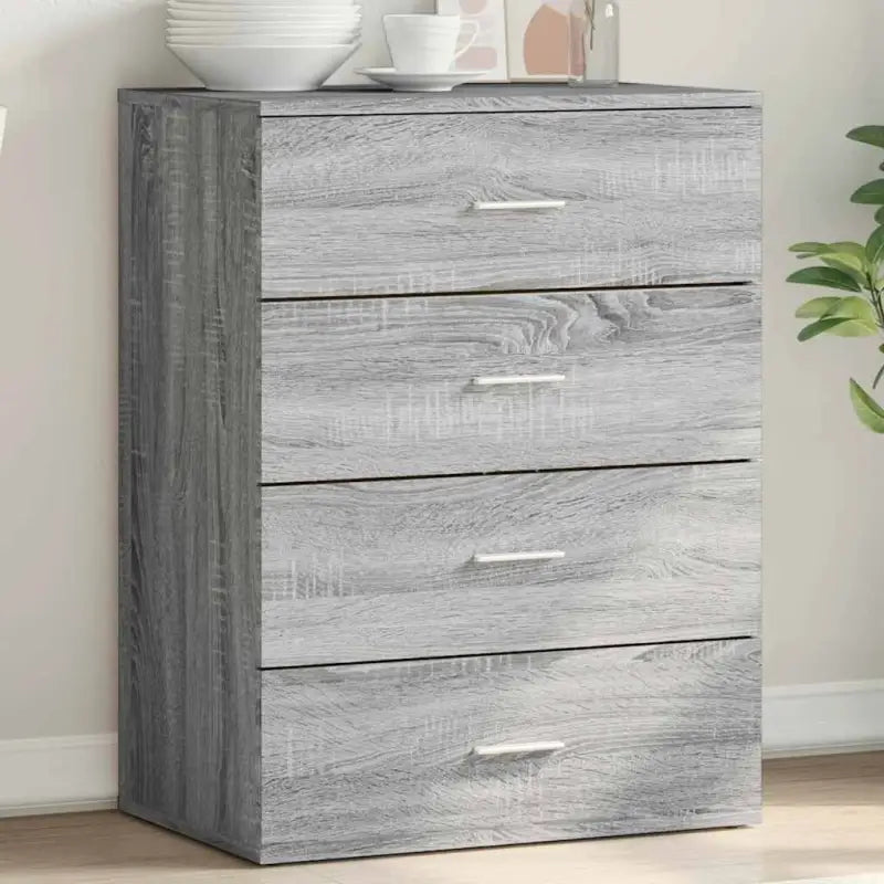 Dressoirs en buffetkasten van bewerkt hout met trendy design - Grijs sonoma / 1 - Dressoirs & buffetkasten