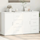Dressoirs en buffetkasten van bewerkt hout met trendy design - Wit / 1 - Dressoirs & buffetkasten