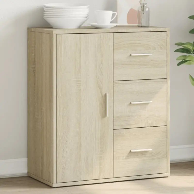 Dressoirs en buffetkasten van bewerkt hout met trendy en duurzaam design - Sonoma eiken / 1 - Dressoirs & buffetkasten