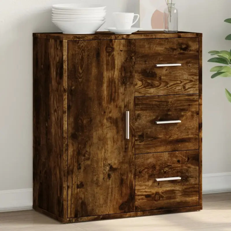 Dressoirs en buffetkasten van bewerkt hout met trendy en duurzaam design - Gerookt eiken / 1 - Dressoirs & buffetkasten