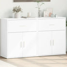 Dressoirs en buffetkasten van bewerkt hout met trendy en duurzame stijl - Wit / 1 - Dressoirs & buffetkasten