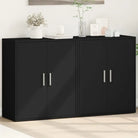 Dressoirs en buffetkasten van bewerkt hout met trendy en praktische uitstraling - Zwart / 1 - Dressoirs & buffetkasten