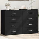 Dressoirs en buffetkasten van bewerkt hout met trendy en praktische design - Zwart / 1 - Dressoirs & buffetkasten