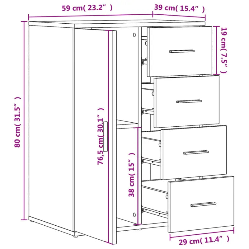 Dressoirs en buffetkasten van bewerkt hout met trendy en praktische ontwerp - Dressoirs & buffetkasten