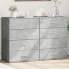 Dressoirs en buffetkasten van bewerkt hout met trendy en praktische design - Betongrijs / 1 - Dressoirs & buffetkasten