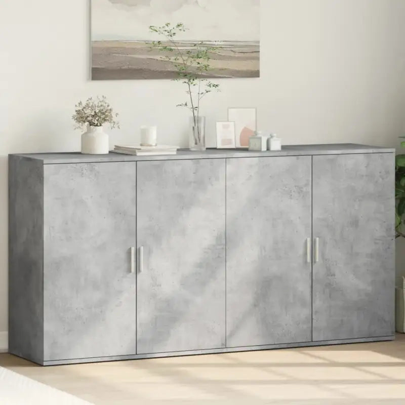 Dressoirs en buffetkasten van bewerkt hout voor een stijlvol interieur - Betongrijs / 1 - Dressoirs & buffetkasten