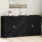 Dressoirs en buffetkasten van bewerkt hout voor een stijlvol interieur - Zwart / 1 - Dressoirs & buffetkasten