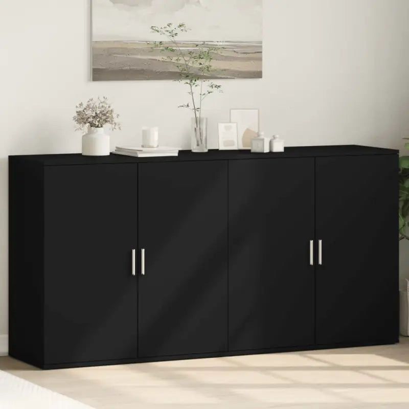 Dressoirs en buffetkasten van bewerkt hout voor een stijlvol interieur - Zwart / 1 - Dressoirs & buffetkasten