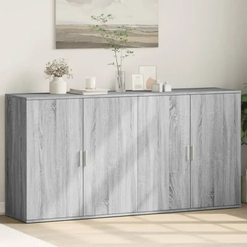 Dressoirs en buffetkasten van bewerkt hout voor een stijlvol interieur - Grijs sonoma / 1 - Dressoirs & buffetkasten