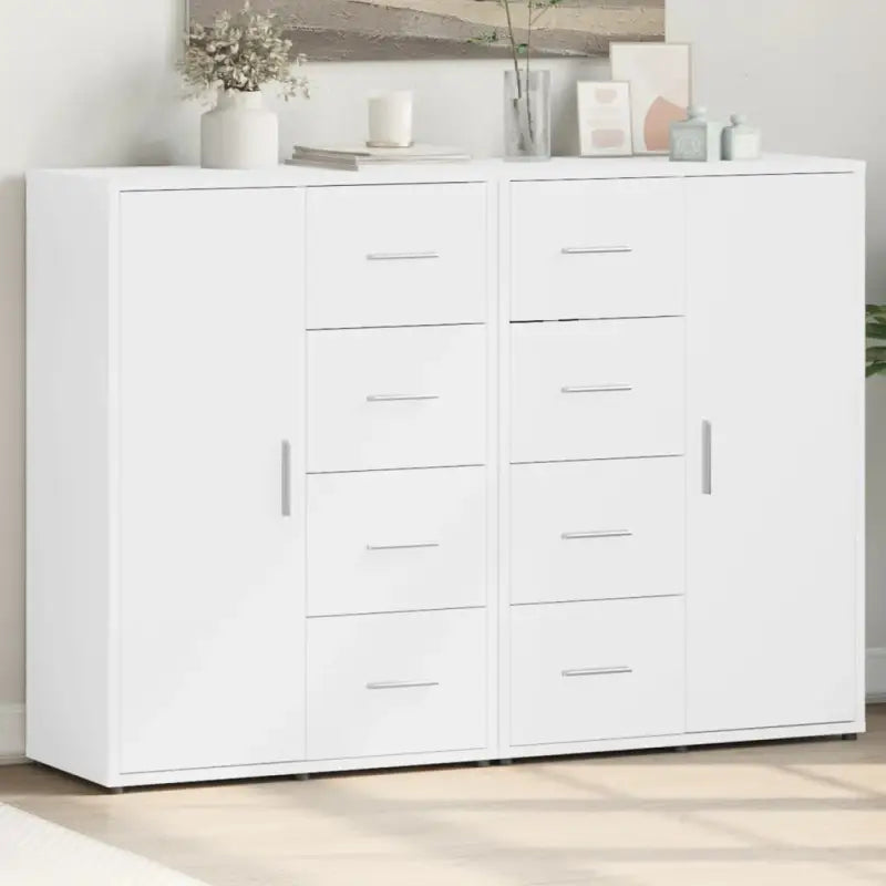 Dressoirs en buffetkasten van bewerkt hout voor een trendy interieur - Wit / 1 - Dressoirs & buffetkasten