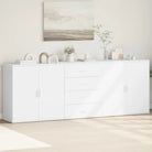 Dressoirs en buffetkasten van bewerkt hout voor een trendy en stabiele uitstraling - Wit / 1 - Dressoirs & buffetkasten