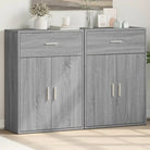 Dressoirs en buffetkasten van bewerkt hout voor een trendy en stevig interieur - Grijs sonoma / 1 - Dressoirs &