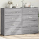 Dressoirs en buffetkasten van bewerkt hout voor een trendy en stevige uitstraling - Grijs sonoma / 1 - Dressoirs &