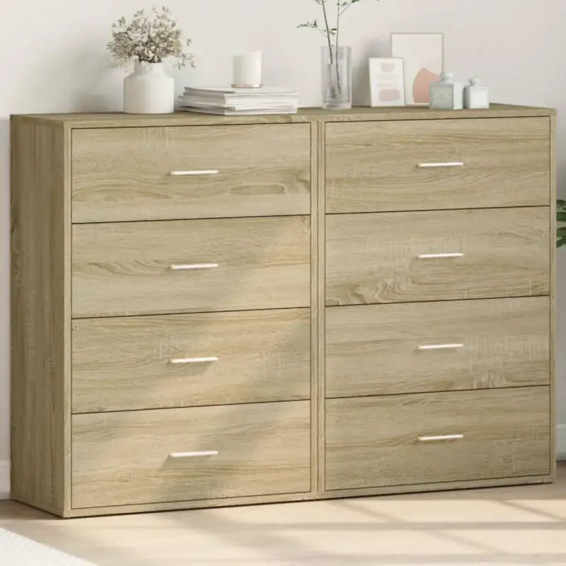 Dressoirs en buffetkasten van bewerkt hout voor een trendy en stevige uitstraling - Sonoma eiken / 1 - Dressoirs &