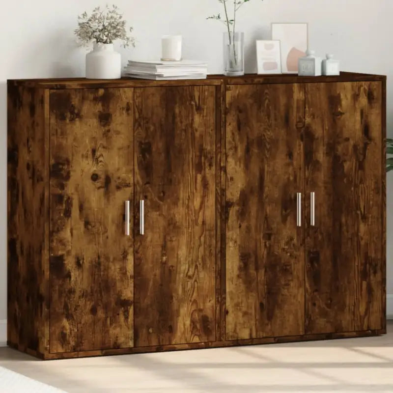 Dressoirs en buffetkasten van bewerkt hout voor een trendy en stevige uitstraling - Gerookt eiken / 1 - Dressoirs &