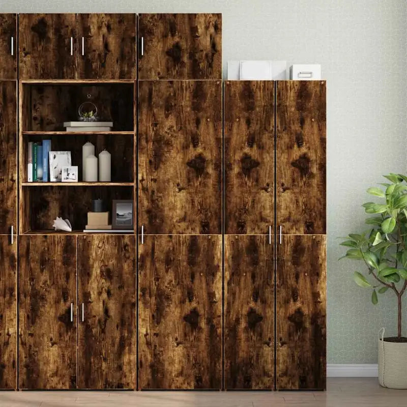 Dressoirs en buffetkasten van bewerkt hout voor extra opbergruimte - Gerookt eiken / 1 - Dressoirs & buffetkasten