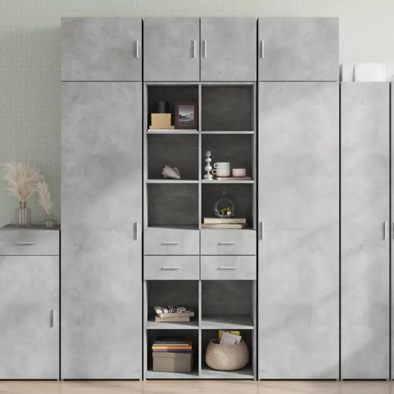 Dressoirs en buffetkasten van bewerkt hout voor extra opbergruimte - Betongrijs / 1 - Dressoirs & buffetkasten