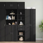 Dressoirs en buffetkasten van bewerkt hout voor extra opbergruimte - Zwart / 1 - Dressoirs & buffetkasten