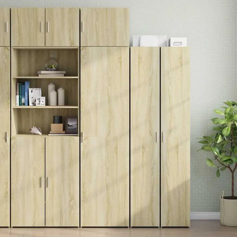 Dressoirs en buffetkasten van bewerkt hout voor extra opbergruimte - Sonoma eiken / 1 - Dressoirs & buffetkasten