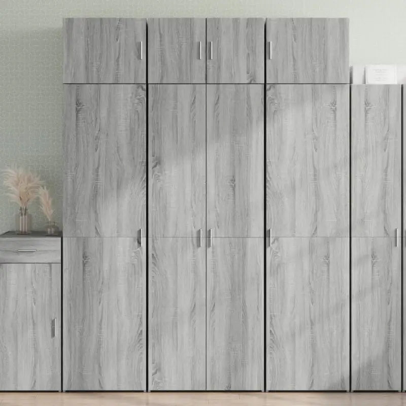 Dressoirs en buffetkasten van bewerkt hout voor extra opbergruimte - Grijs sonoma / 1 - Dressoirs & buffetkasten