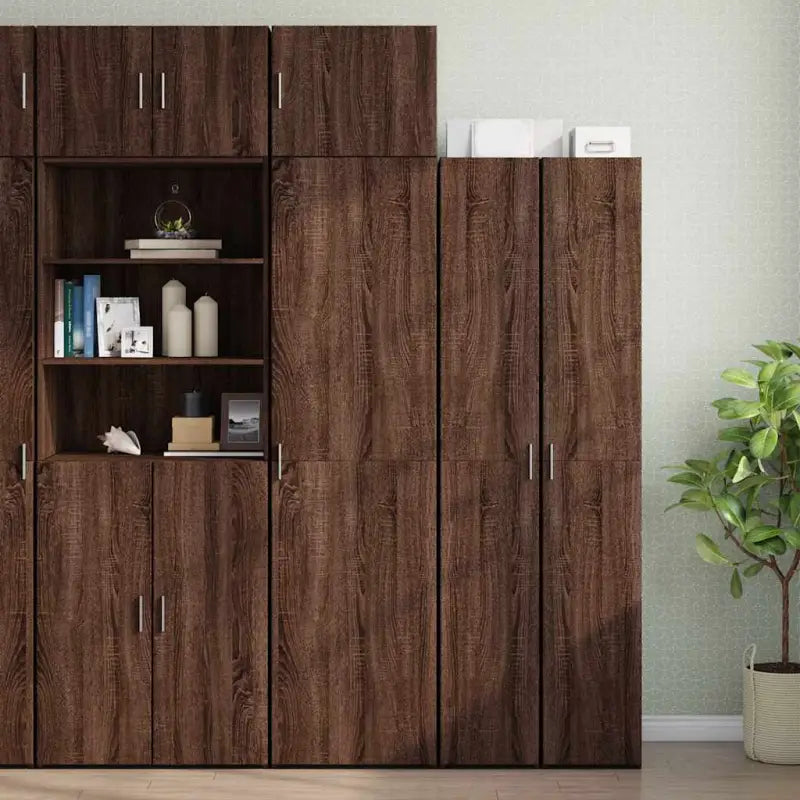 Dressoirs en buffetkasten van bewerkt hout voor extra opbergruimte - bruin eikenkleur / 1 - Dressoirs & buffetkasten
