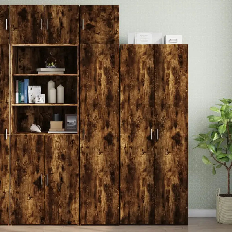 Dressoirs en Buffetkasten van bewerkt hout voor extra opbergruimte - Gerookt eiken / 1 - Dressoirs & buffetkasten