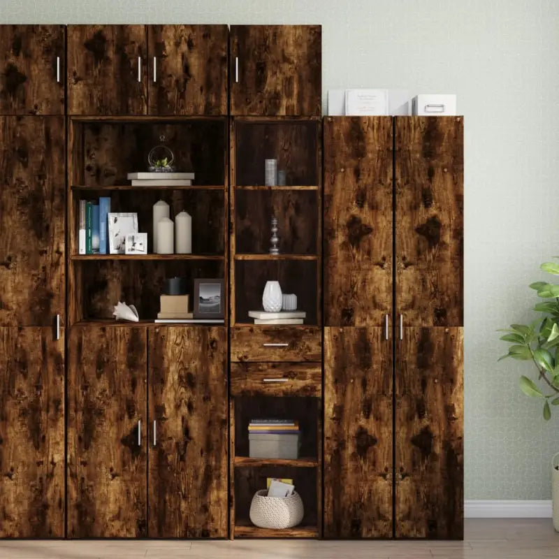 Dressoirs en buffetkasten van bewerkt hout voor extra opbergruimte - Gerookt eiken / 1 - Dressoirs & buffetkasten