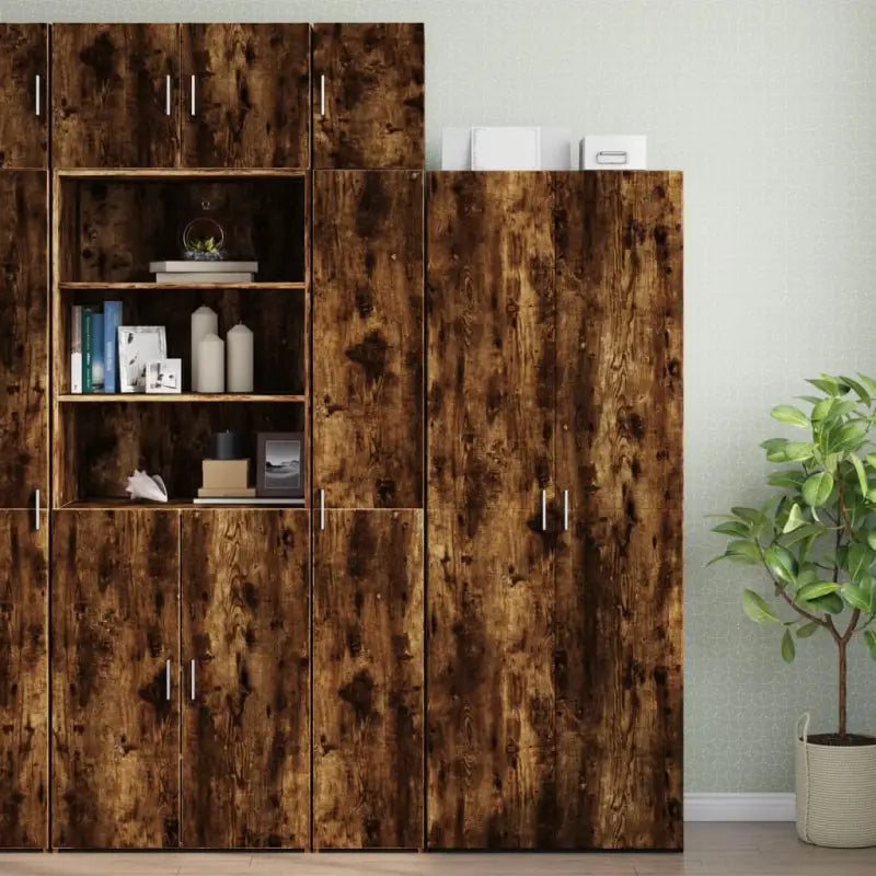 Dressoirs en buffetkasten van bewerkt hout voor extra opbergruimte - Gerookt eiken / 1 - Dressoirs & buffetkasten