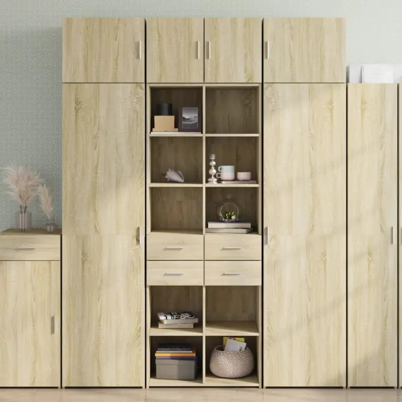 Dressoirs en buffetkasten van bewerkt hout voor extra opbergruimte - Sonoma eiken / 1 - Dressoirs & buffetkasten