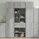 Dressoirs en buffetkasten van bewerkt hout voor extra opbergruimte - Grijs sonoma / 1 - Dressoirs & buffetkasten