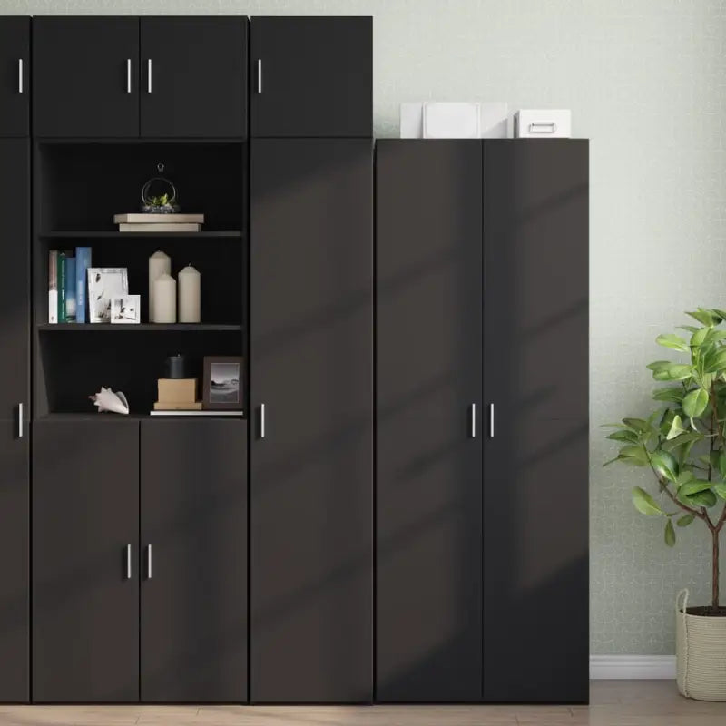 Dressoirs en Buffetkasten van bewerkt hout voor extra opbergruimte - Zwart / 1 - Dressoirs & buffetkasten