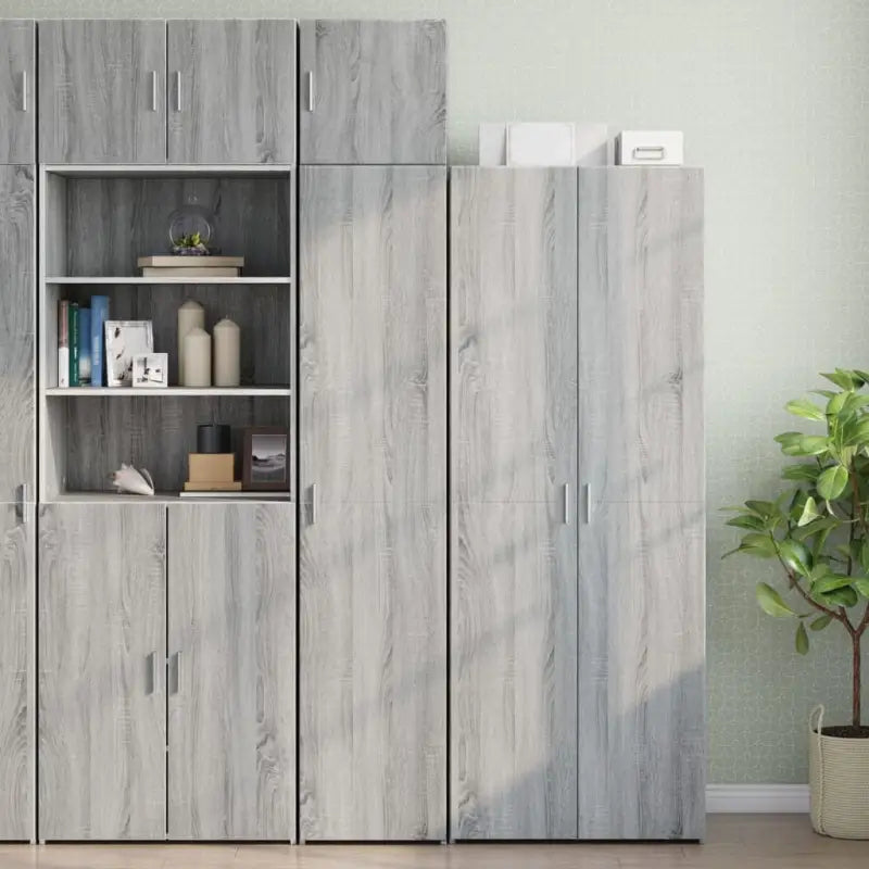 Dressoirs en Buffetkasten van bewerkt hout voor extra opbergruimte - Grijs sonoma / 1 - Dressoirs & buffetkasten