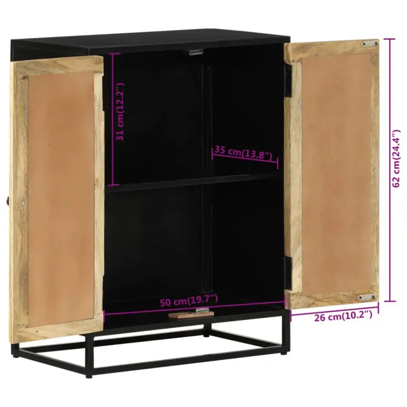 Dressoirs en buffetkasten van massief mangohout met tijdloze uitstraling - 1 / 55 cm - Dressoirs & buffetkasten