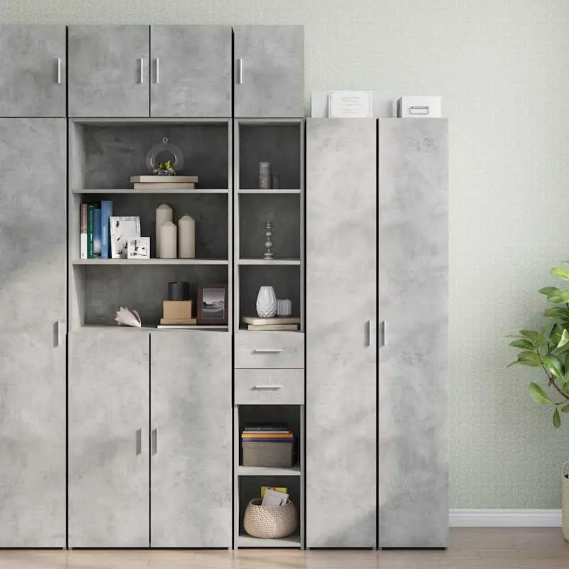 Dressoirs en buffetkasten van stabiel bewerkt hout voor extra opbergruimte - Betongrijs / 1 - Dressoirs & buffetkasten