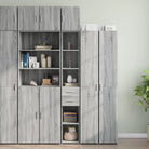 Dressoirs en buffetkasten van stabiel bewerkt hout voor extra opbergruimte - Grijs sonoma / 1 - Dressoirs & buffetkasten