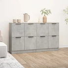 Dressoirs met bewerkt hout en gemakkelijke schoonmaakbaarheid - Betongrijs / 2 - Dressoirs & buffetkasten