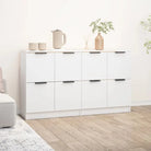 Dressoirs met bewerkt hout en gemakkelijke schoonmaakbaarheid - Wit / 2 - Dressoirs & buffetkasten