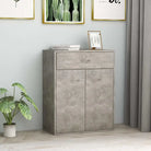Dressoirs met bewerkt hout voor een minimalistische uitstraling - Betongrijs / 1 - Dressoirs & buffetkasten