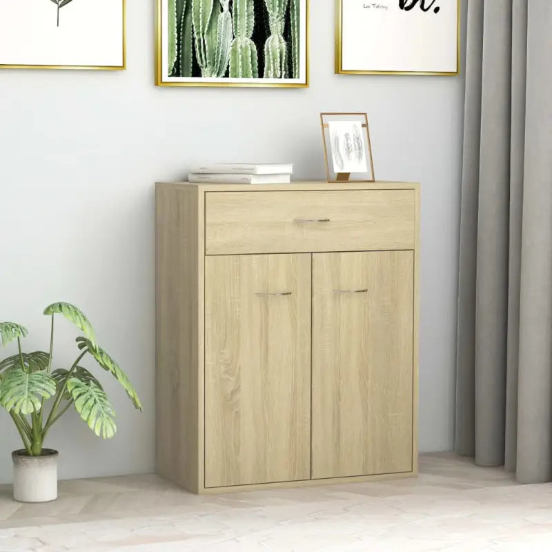 Dressoirs met bewerkt hout voor een minimalistische uitstraling - Sonoma eiken / 1 - Dressoirs & buffetkasten